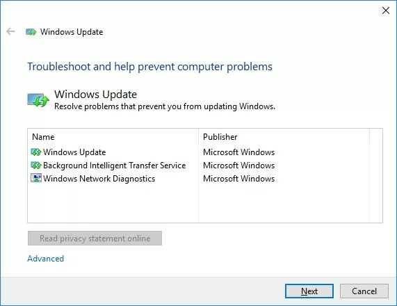 fix windows update errors with the wu10.diagcab